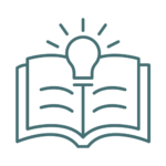 book with lightbulb icon