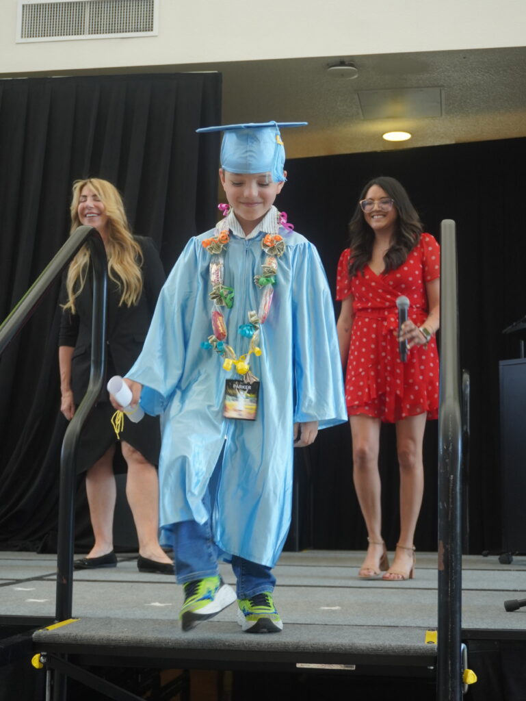 Kindergarten grade-level transitions onto 1st grade.
